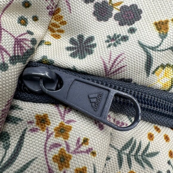 Adidas Stratton III Backpack Woodland Floral Cream Gray Multiple Pockets - Picture 14 of 15